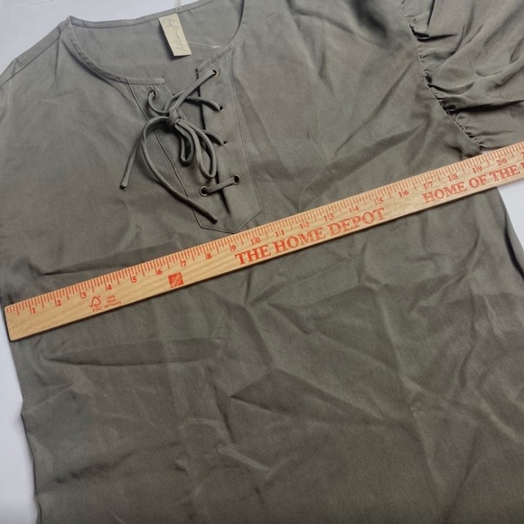 Evereve Allison Joy Lace-Up Ruffle Tunic Dress Sz. M EUC - Picture 4 of 5